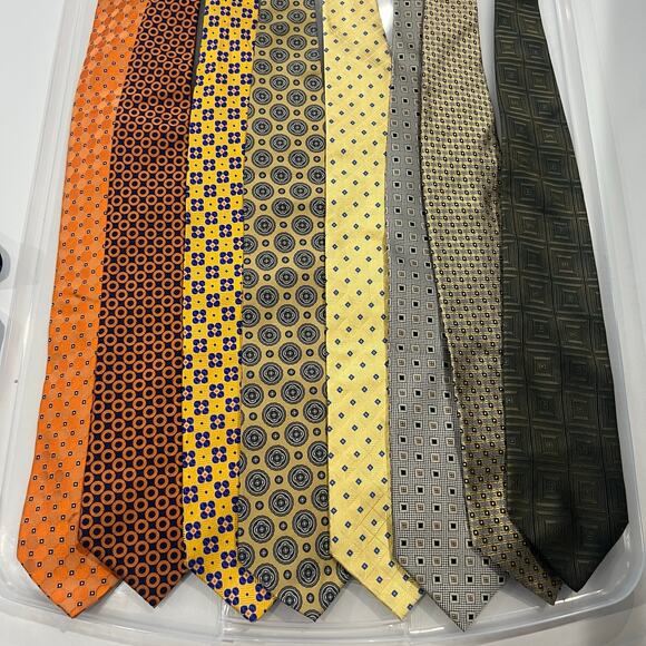 HUGE Lot of Men's Neck Tie's Rainbow Assorted Silk Ties for Men Crafts 43 total - Picture 3 of 7